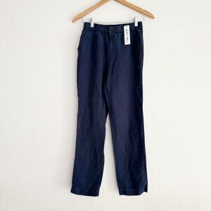 Alex Mill The Non Suit Pull On Blue Linen Pants Size XS
